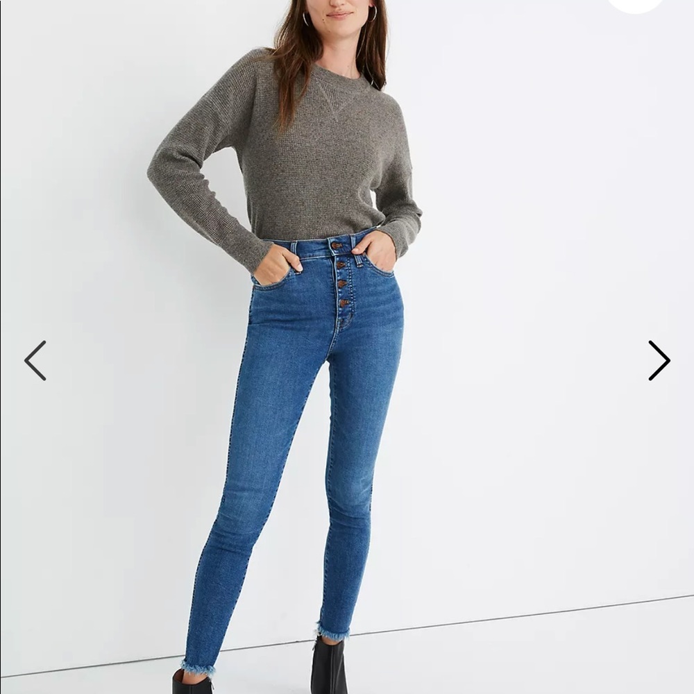 10" High-Rise Skinny Jeans in Mackey Wash